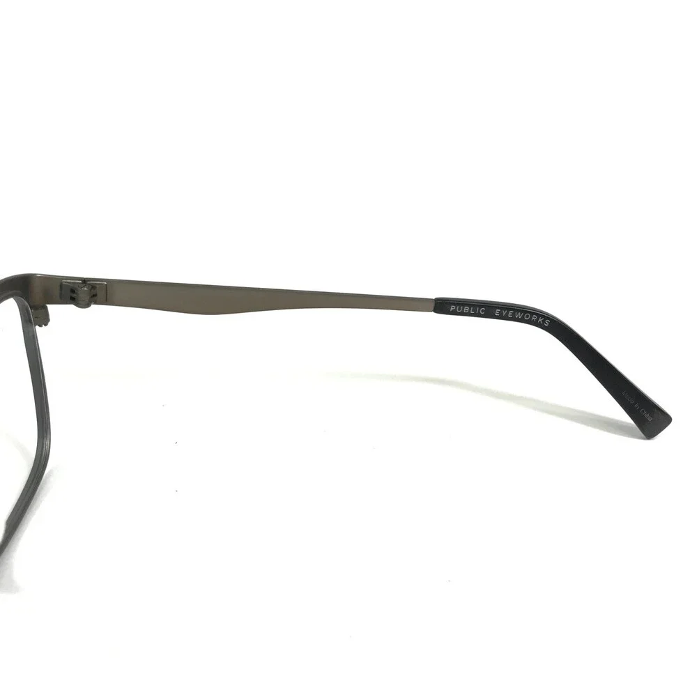 Public Eyeworks Eyeglasses Frames CAMBRIDGE-C01 Black Square Cat Eye 52-16-138